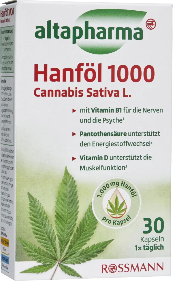 Altapharma Hanföl 1000 Cannabis Sativa L. 1