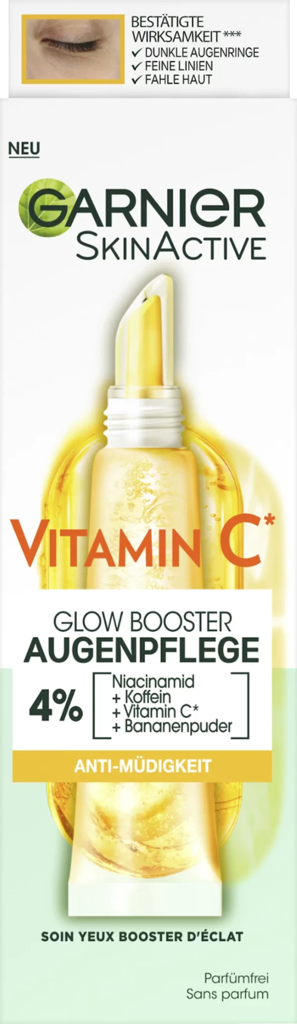 Garnier SkinActive Vitamin C Glow Booster Anti-Müdigkeits Augencreme 1