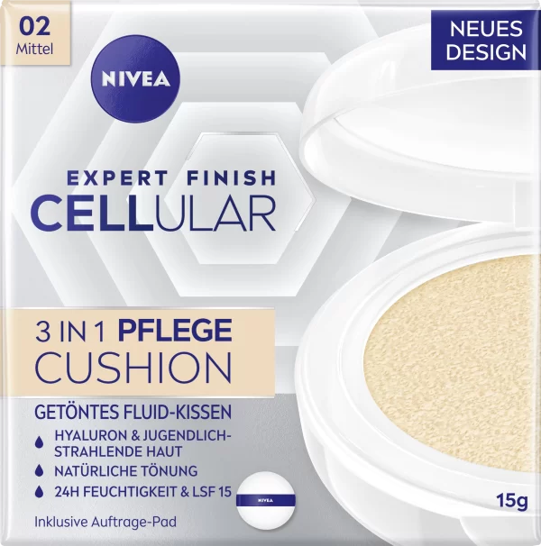 NIVEA Expert Finish Cellular 2in1 Pflege Cushion 02 Mittel 1