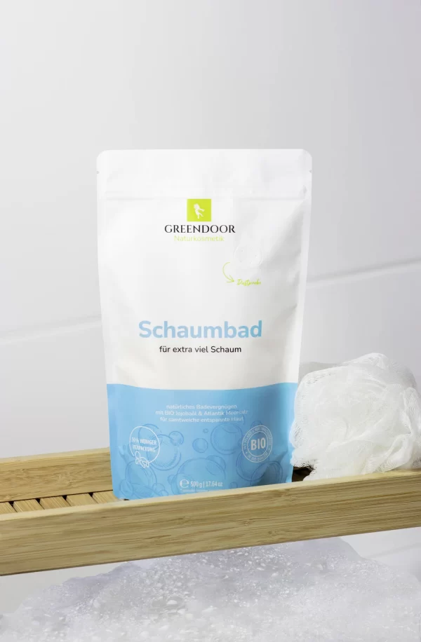 GREENDOOR Schaumbad Mit Bio Jojobaöl Und Atlantik Meersalz 3