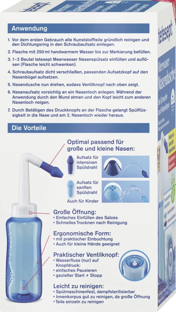 Tetesept Meerwasser Nasendusche 4