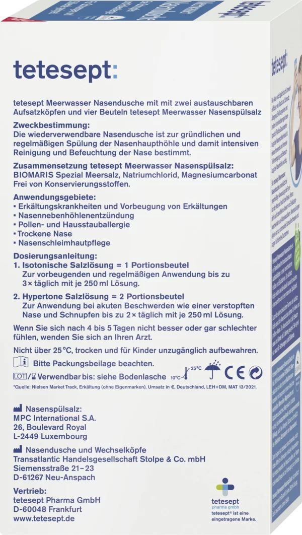 Tetesept Meerwasser Nasendusche 3