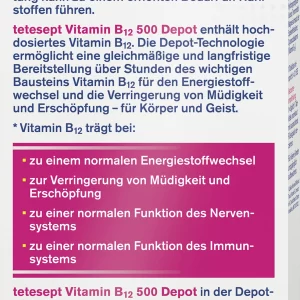 Tetesept Vitamin B12 500 Depot Mini-Tabletten 12