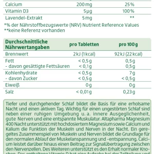 Altapharma Magnesium 400 Nacht Hochdosiert 16