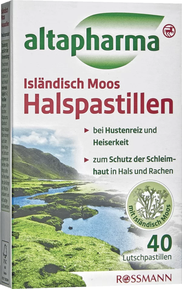 Altapharma Isländisch Moos Halspastillen 1