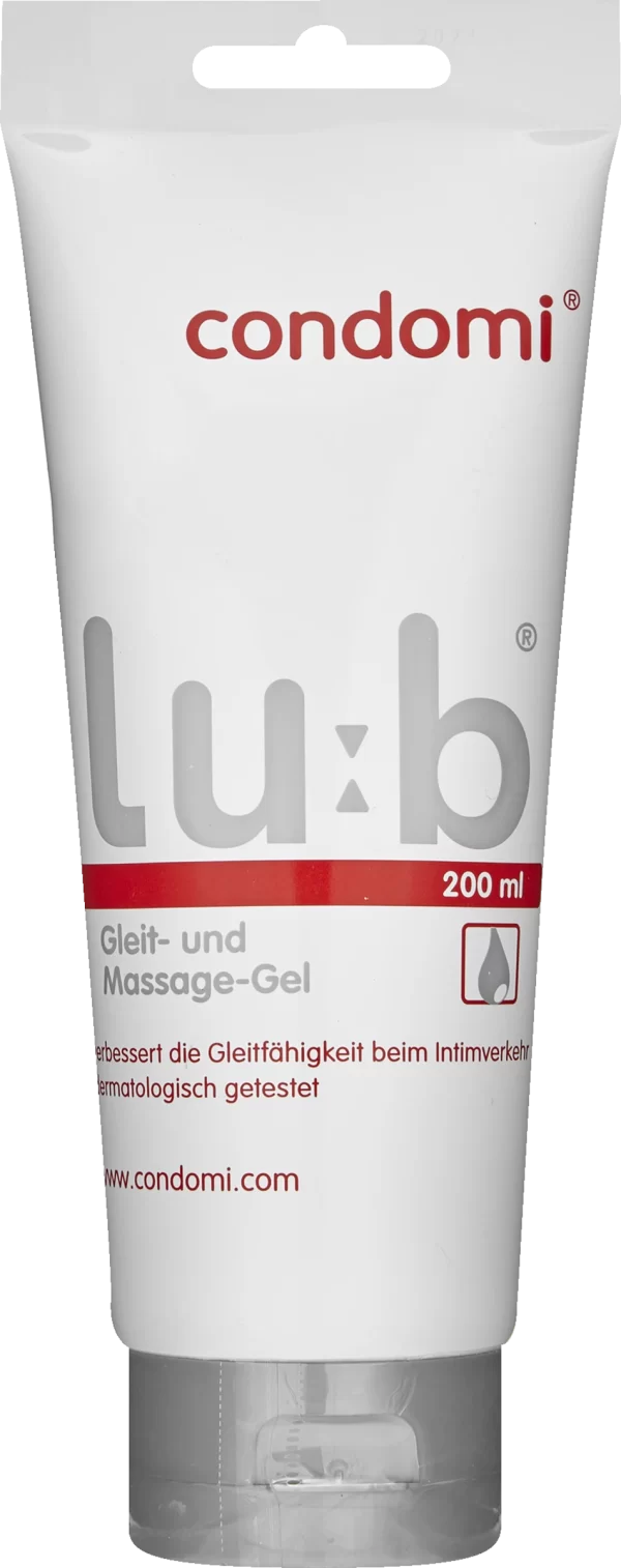 Condomi Lu:b Gleit- & Massage-Gel 1