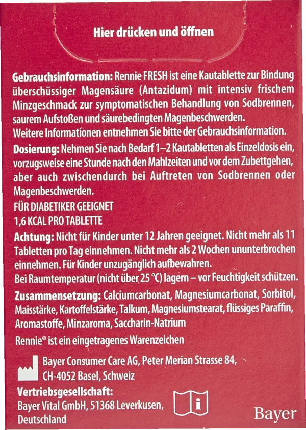 Rennie Fresh Kautabletten 3