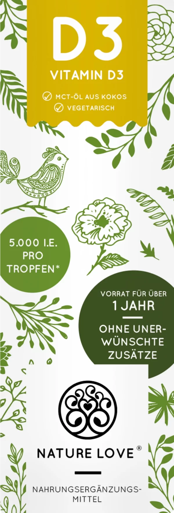 Nature Love Vitamin D3 Tropfen 3