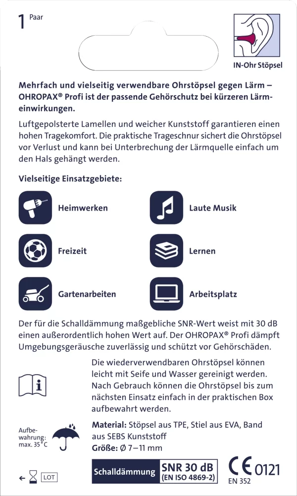 Ohropax Ohrstöpsel Profi 3