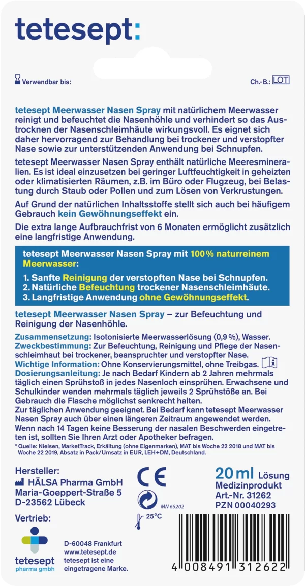 Tetesept Meerwasser Nasen Spray 3