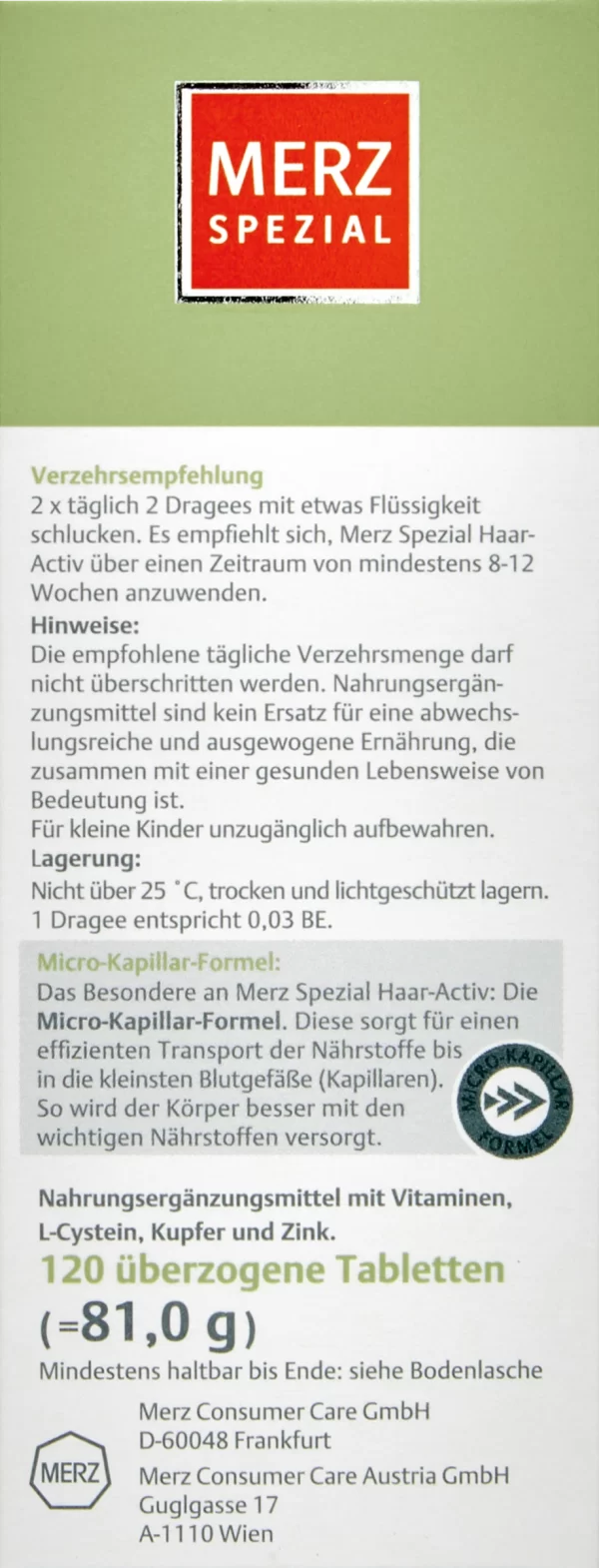 Merz Spezial Haar-Activ Dragees 3