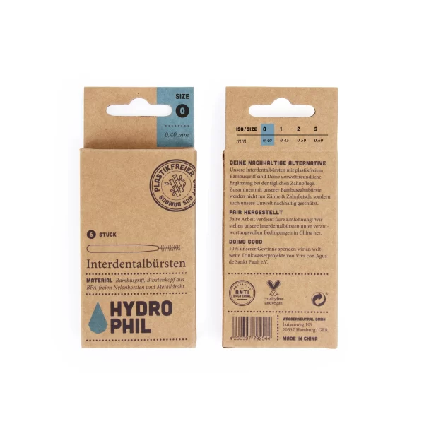 HYDROPHIL Interdentalbürsten Gr. 0 3