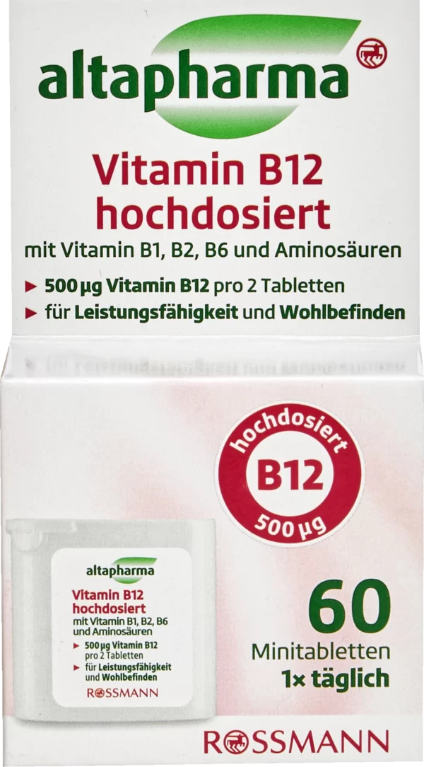 Altapharma Vitamin B12 Hochdosiert 60 Minitabletten 1