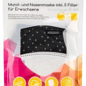 Osann Mund-und-Nasenmaske Erwachsenen Herzen Inkl. Filter 16