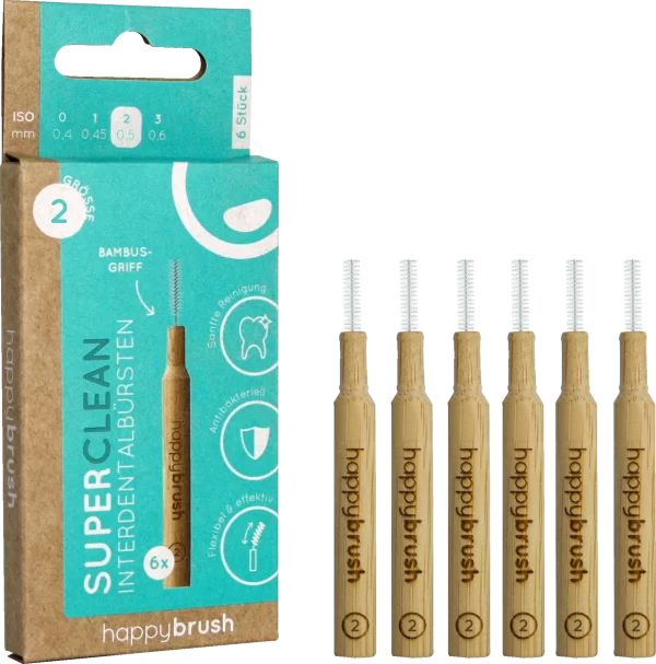 Happybrush SuperClean Interdentalbürsten ISO-Gr. 2 1