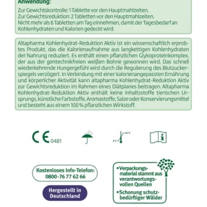 Altapharma Kohlenhydrat-Reduktion Aktiv 12