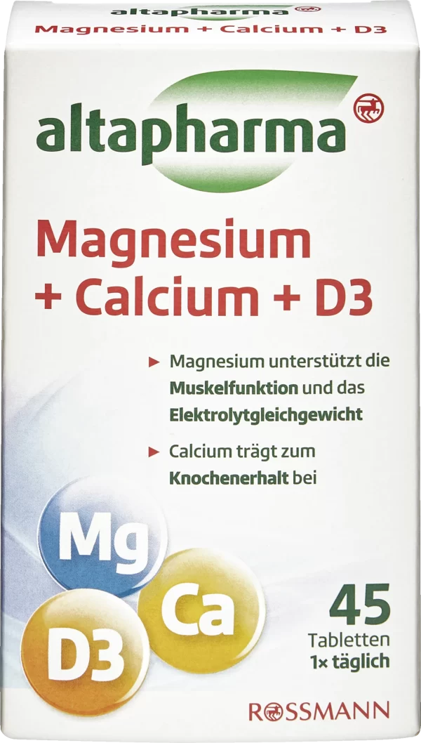 Altapharma Magnesium + Calcium + D3 1