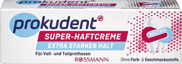 Prokudent Super-Haftcreme Neutral Extra Stark 1