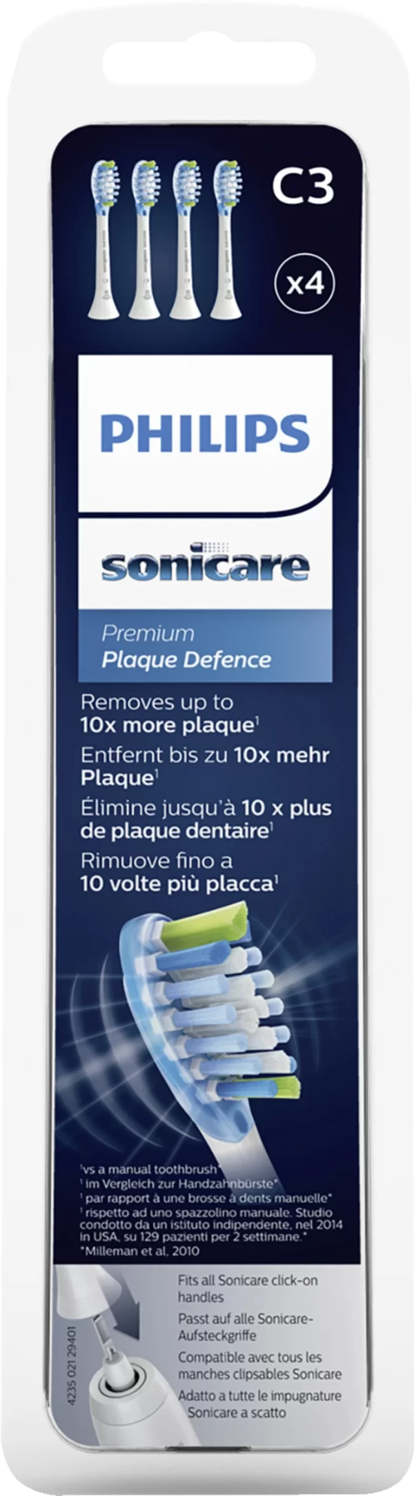Philips Sonicare C3 Premium Plaque Defence Bürstenköpfe Weiß 1