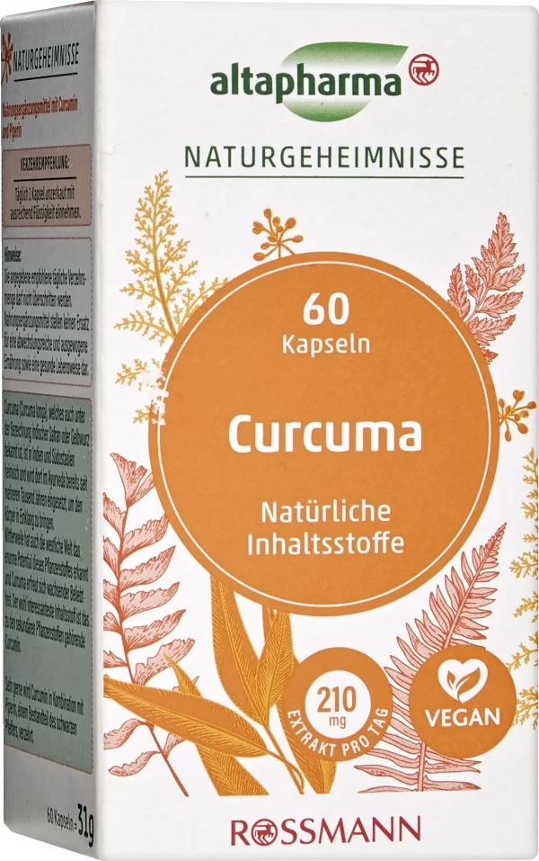 Altapharma Naturgeheimnisse Curcuma Kapseln 3