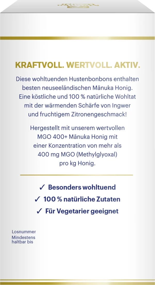 Manuka Health Manuka Honig Hustenbonbons MGO 400 Ingwer & Zitronen-Geschmack 5