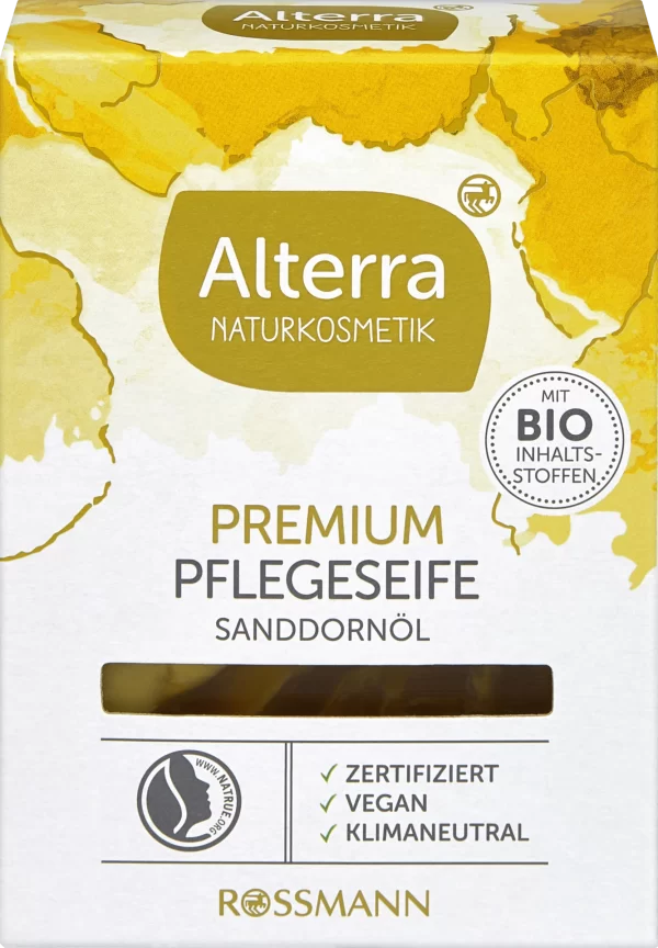 Alterra NATURKOSMETIK Premium Pflegeseife Sanddornöl 1