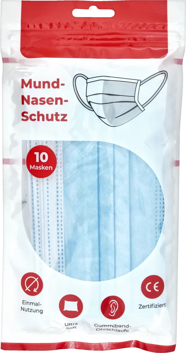 Medizinischer Mund-Nasen-Schutz, Blau 1