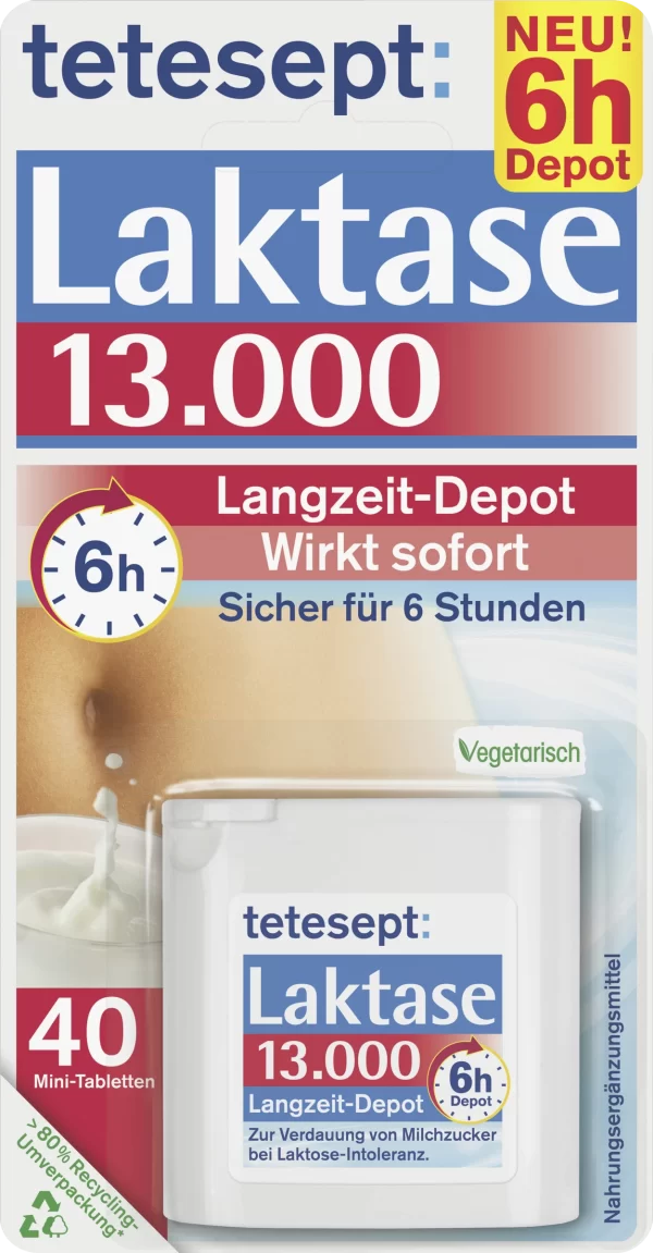 Tetesept Laktase 13.000 Langzeit-Depot 1