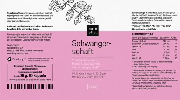 Pure Ella. Schwangerschaft Kapseln 3