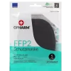 Opharm FFP2 Schutzmaske Schwarz 5-lagig 10