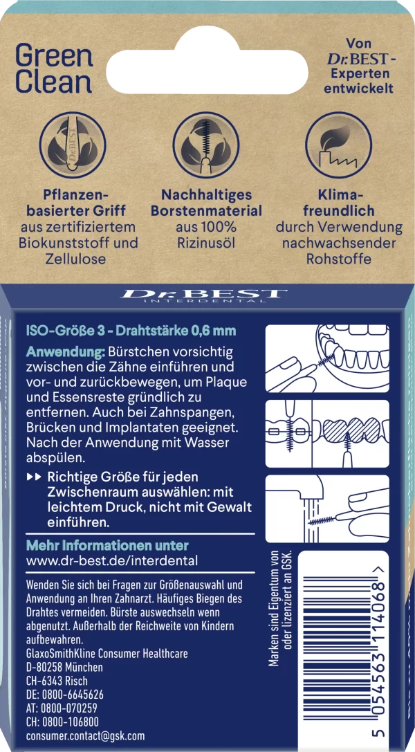 Dr.BEST GreenClean Interdentalbürsten Gr. 3 3