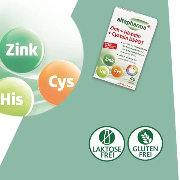 Altapharma Zink + Histidin + Cystein Depot Tabletten 8