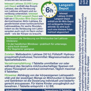 Tetesept Laktase 22.000 Langzeit-Depot 12