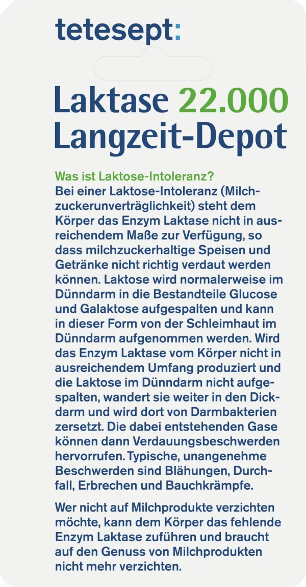 Tetesept Laktase 22.000 Langzeit-Depot 4