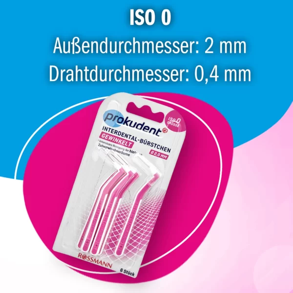 Prokudent Gewinkelten Interdental-Bürstchen ISO 0 4