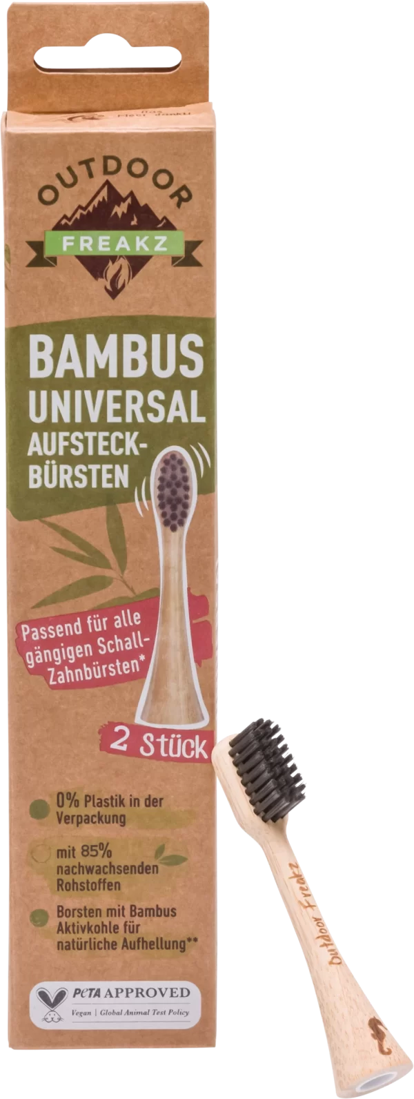 Outdoor Freakz Aufsteckbürsten Bambus Universal 1