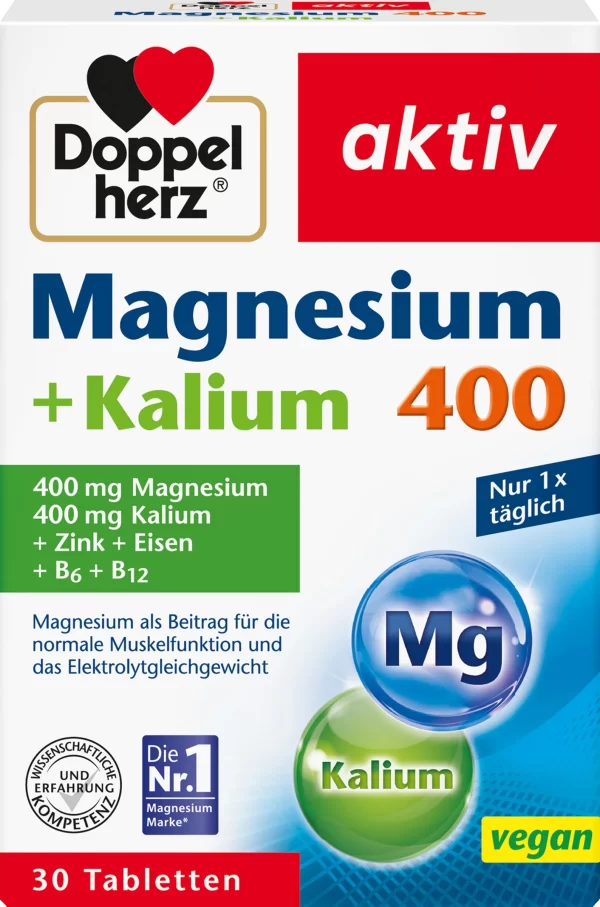 Doppelherz Magnesium 400 + Kalium Tabletten 1