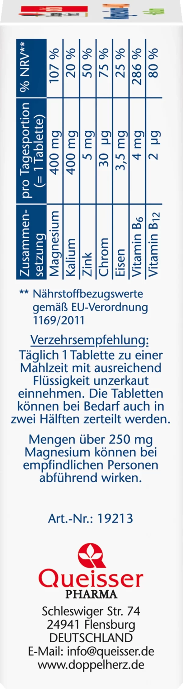 Doppelherz Magnesium 400 + Kalium Tabletten 4