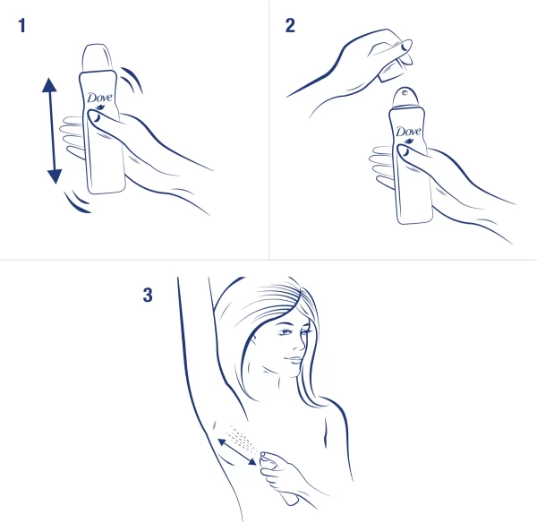 DOVE Anti-Transpirant Deo Spray Original Compressed 4