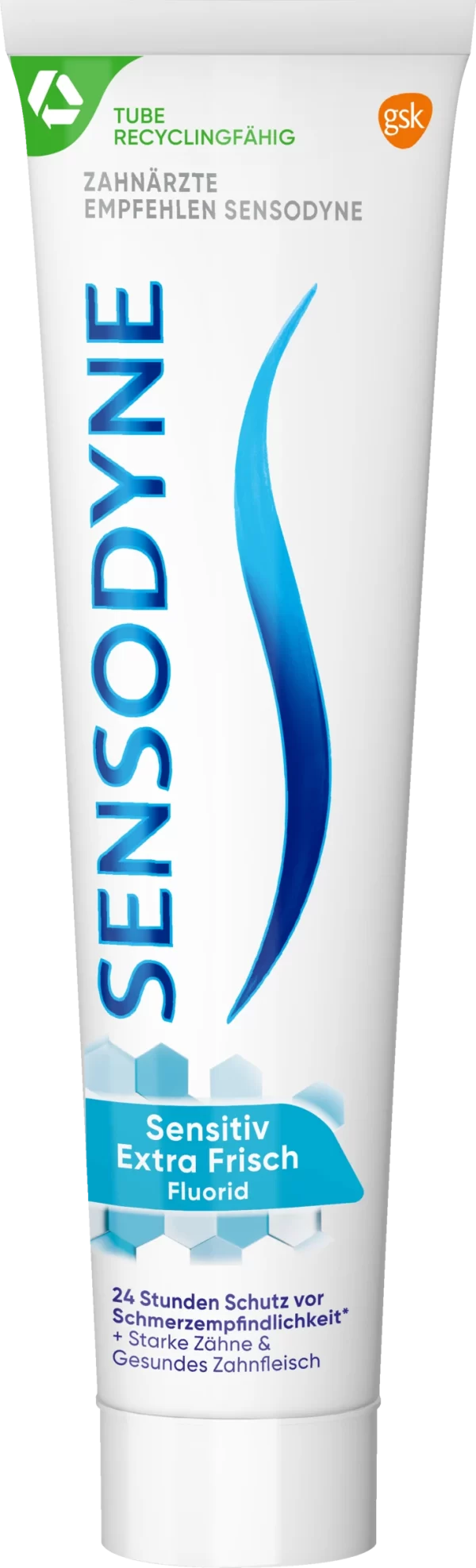 Sensodyne Zahnpasta Fluorid + Extra Frisch 1