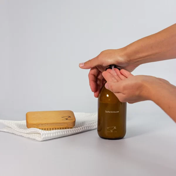 SAUSE SEIFENBRAUSE Starter-Set Flüssigseife Als Pulver Lavendel Zitronengras 8