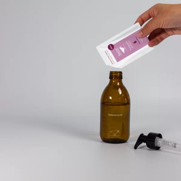 SAUSE SEIFENBRAUSE Flüssigseife Als Pulver Pfingstrose Nachfüllbeutel 4