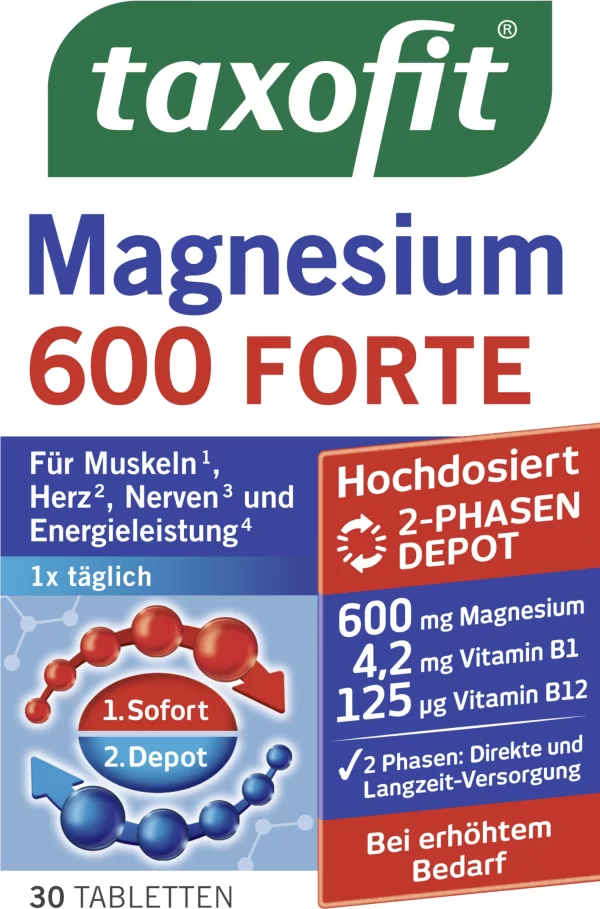 Taxofit Magnesium 600 Forte 1