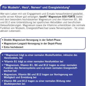 Taxofit Magnesium 600 Forte 12