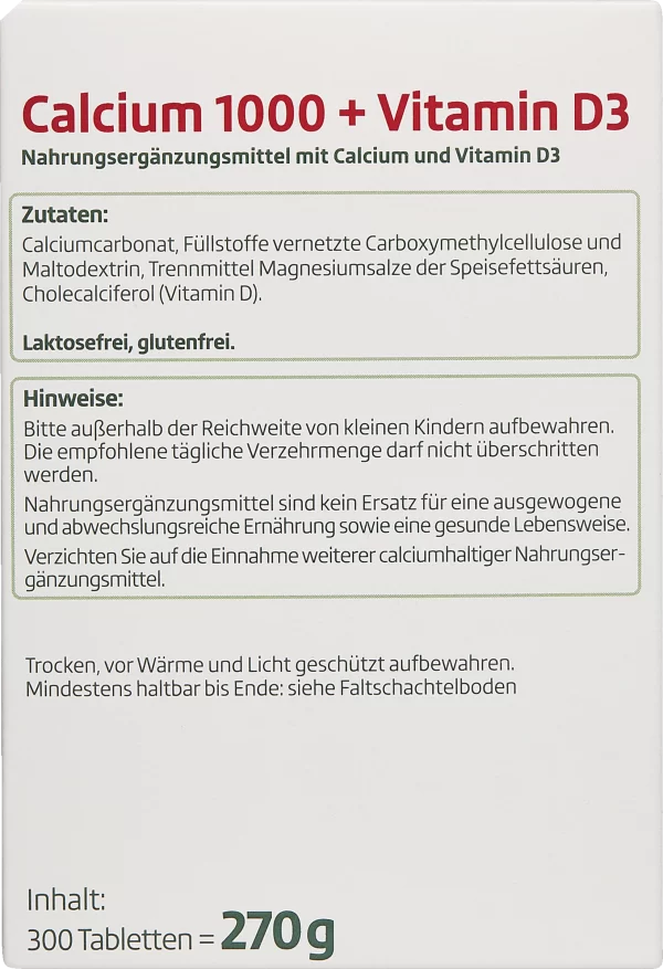 Altapharma Calcium 1000 + Vitamin D3 3