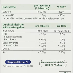 Altapharma Calcium 1000 + Vitamin D3 13
