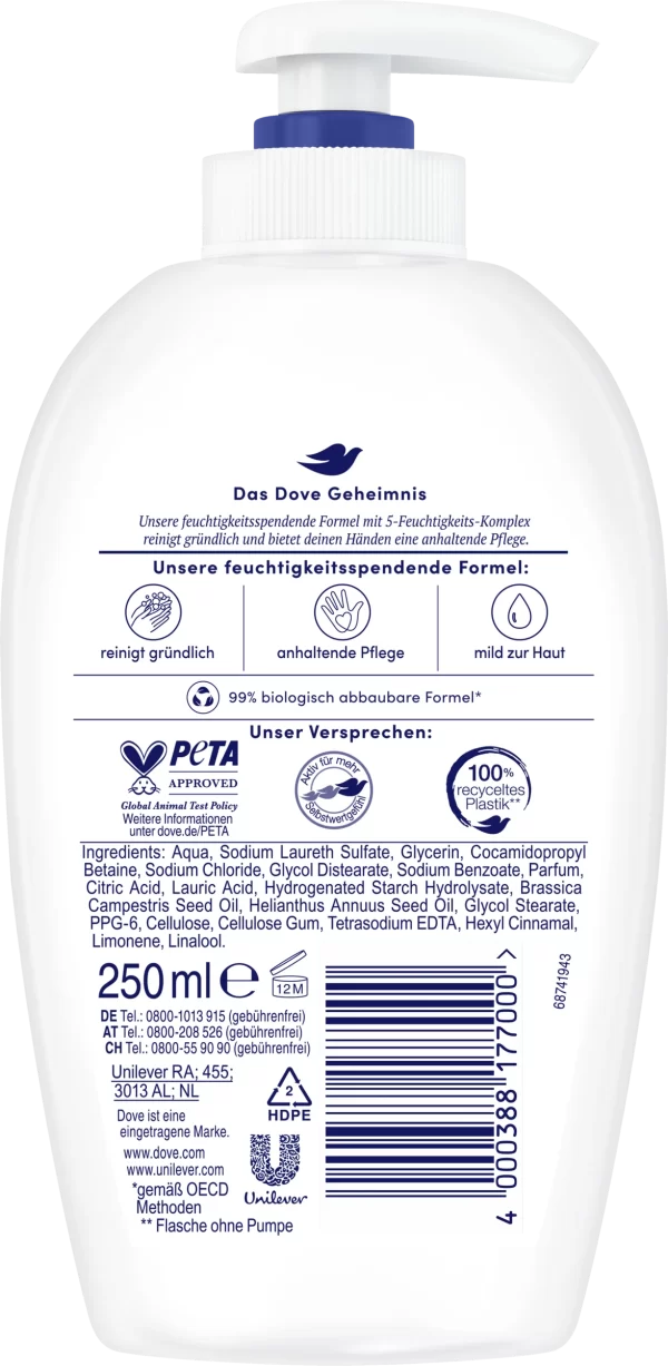 DOVE Pflegende Hand-Waschlotion Seifenspender 3