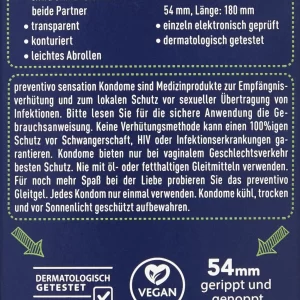 Preventivo Sensation Kondome Gerippt Und Genoppt 8
