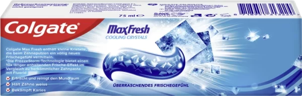 Colgate® Max Fresh Cooling Crystals Zahnpasta Cool Mint 3