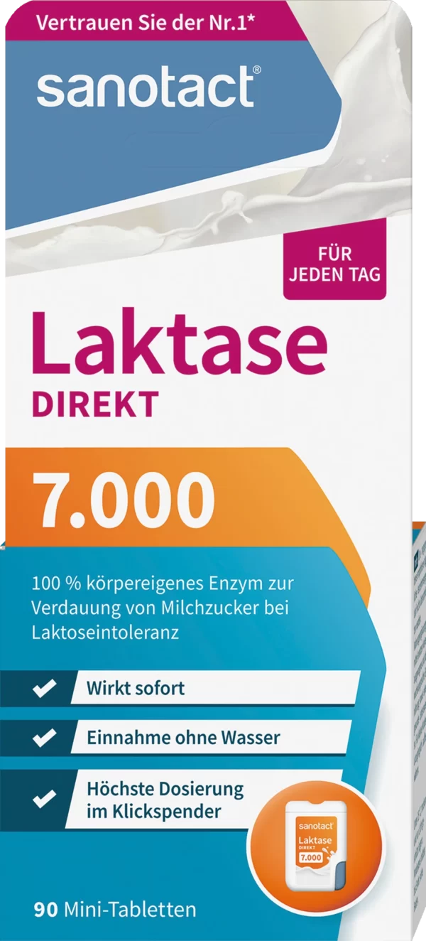 Sanotact® Laktase 7.000 Direkt Mini-Tabletten 1